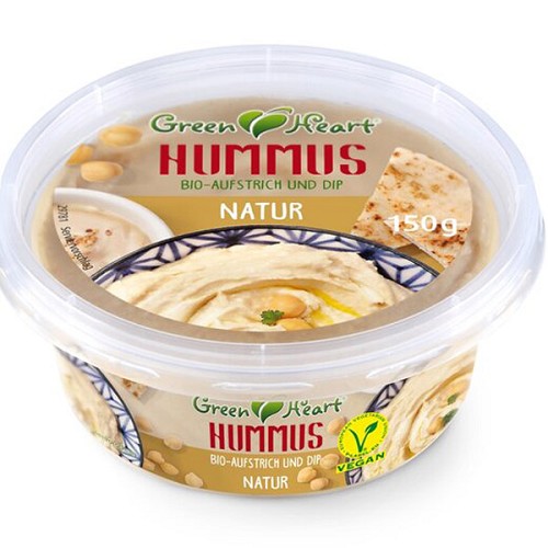 veganen und vegetarischen Bio-Spezialitäten  : Hummus `Natur`