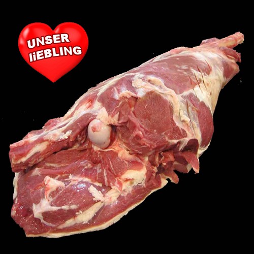 Bio Lammfleisch : Lammkeule wie gewachsen 2,5kg