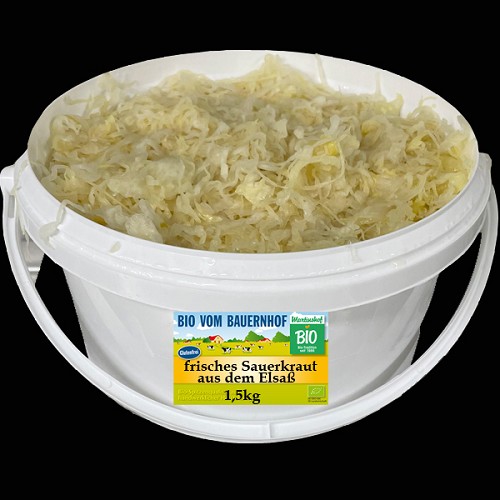 Bio Schweinefleisch : Frisches Sauerkraut aus dem Elsaß. 1,5kg