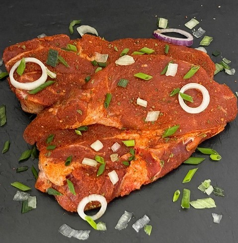 Bio Schweinefleisch : Frühlingsteaks 2x200g 