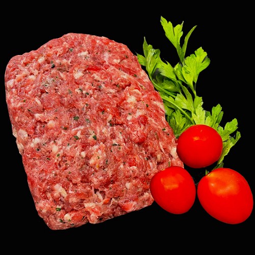 Bio Rindfleisch : Rindfleisch und Schweinefleisch 500g halb und halb, nicht roh essen! 