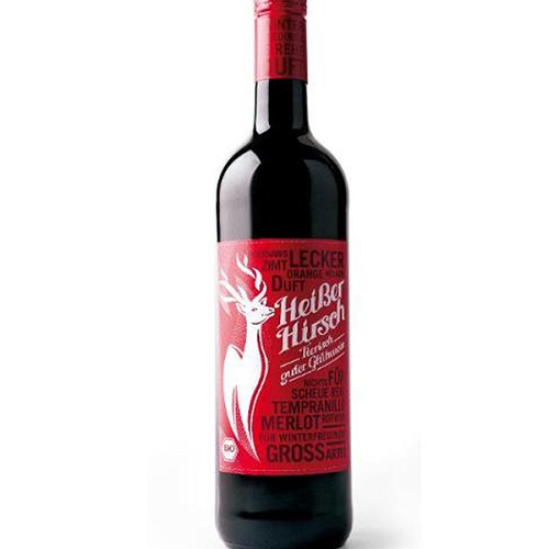 Heißer Hirsch Glühwein, rot 11,0% Alkohol 