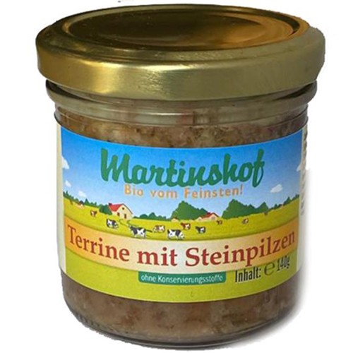 Wurstwaren : Terrine mit Steinpilzen