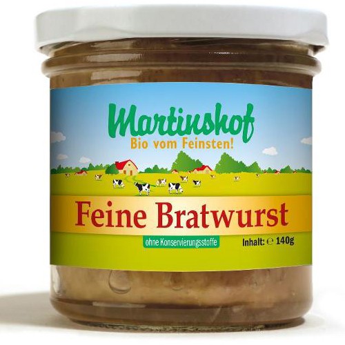 Wurstwaren : Bratwurst fein, i.Glas 140g