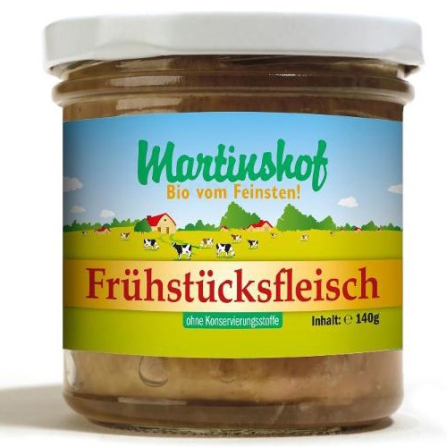 Frühstücksfleisch Bio  i.Glas 140g