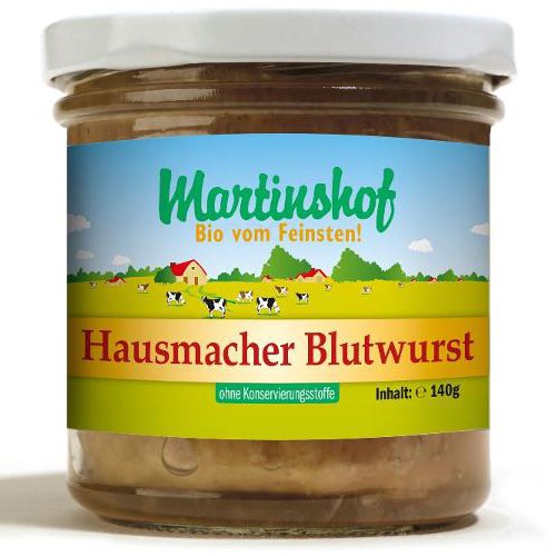 Wurstwaren : Blutwurst i.Glas 140g