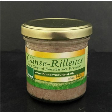Gänserillettes im Glas 140g Bio