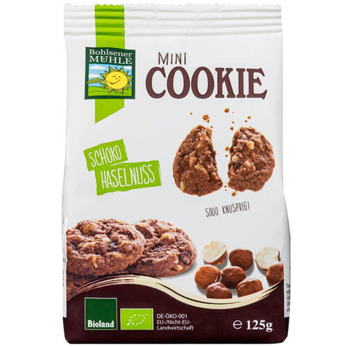 Mini Schoko-Haselnuss Cookies