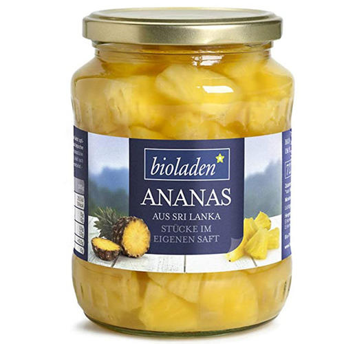 Ananas Stücke, im eigenen Saft