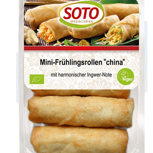 veganen und vegetarischen Bio-Spezialitäten  : Mini-Frühlingsrollen ´china´, 4x50g