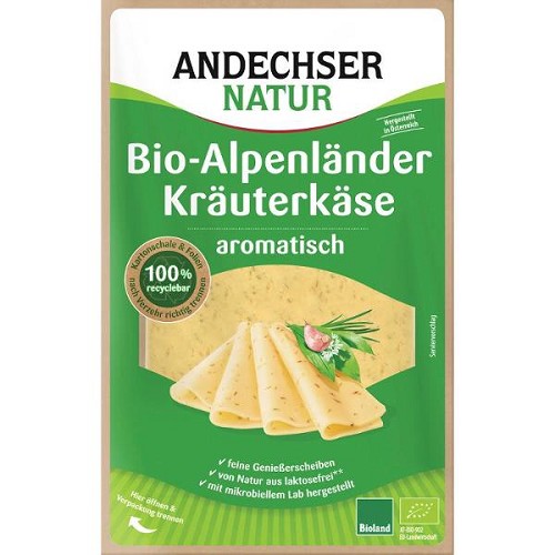Käserei & Milchprodukte : Kräuter-Alpenländer-Scheiben 150g