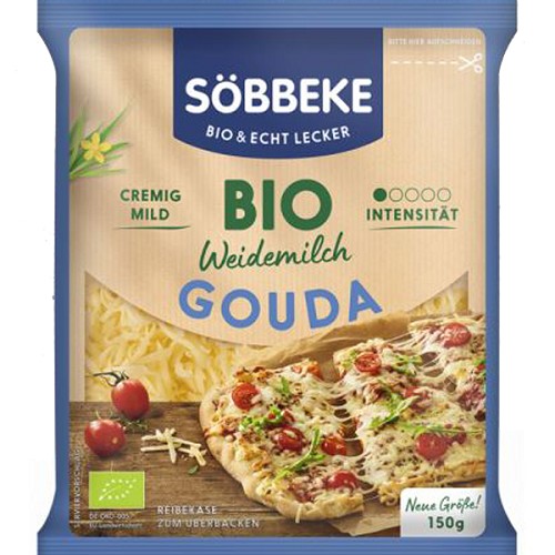 Bio Weidemilch Gouda Reibekäse 150g