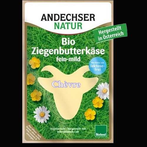 Käserei & Milchprodukte : Ziegenbutterkäse in Scheiben 100g