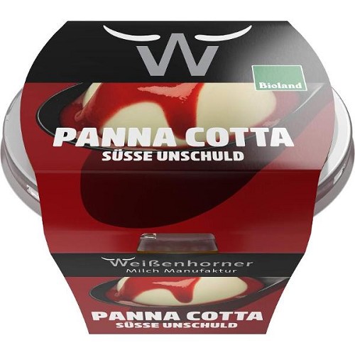 Käserei & Milchprodukte : Panna Cotta mit Himbeersoße