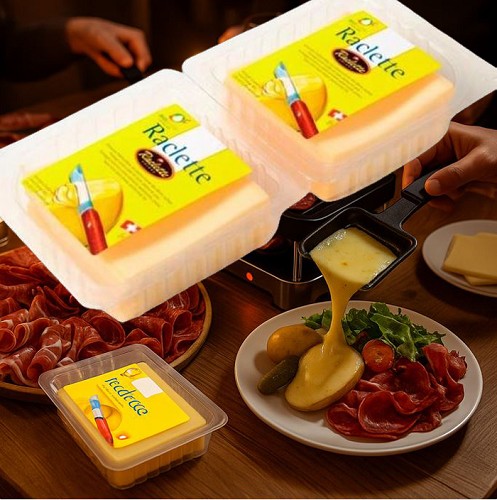 Käserei & Milchprodukte : Raclette Scheiben,300g aus der Schweiz