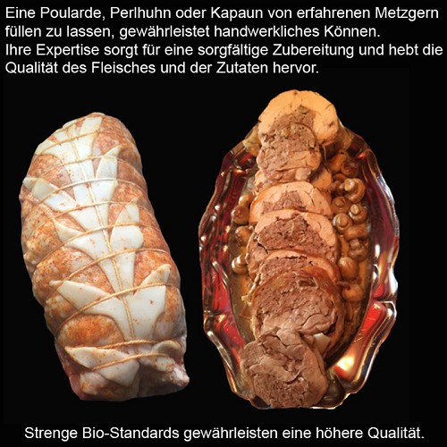 Braten von Kapaun gefüllt 2kg 