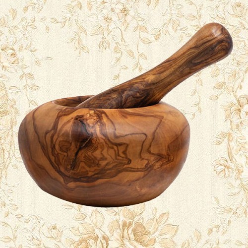 Mörser aus Olivenholz Ø 12cm