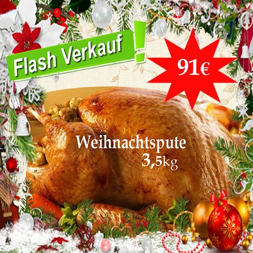 Weihnachtspute ± 3,5kg WERBUNG