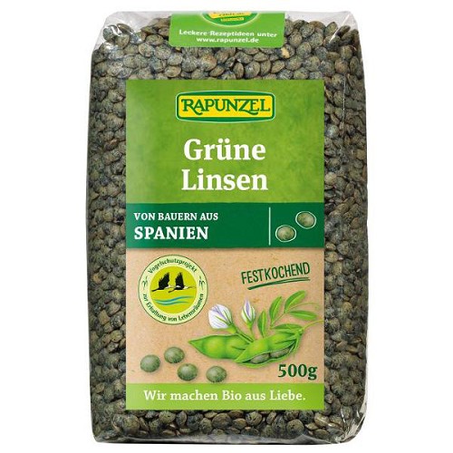  Feinkost produkte : Linsen, grün 500g