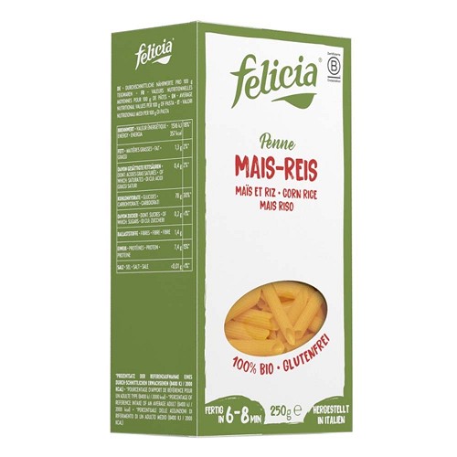 Mais-Reis Penne, glutenfrei