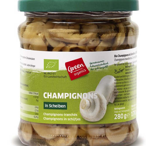 Bio-Champignons in Scheiben 280g