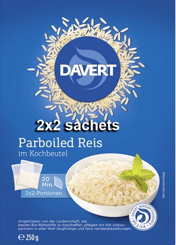 Parboiled-Reis im Kochbeute 2x2