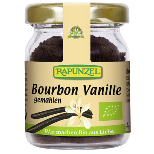 Glas Bourbon-Vanillepulver