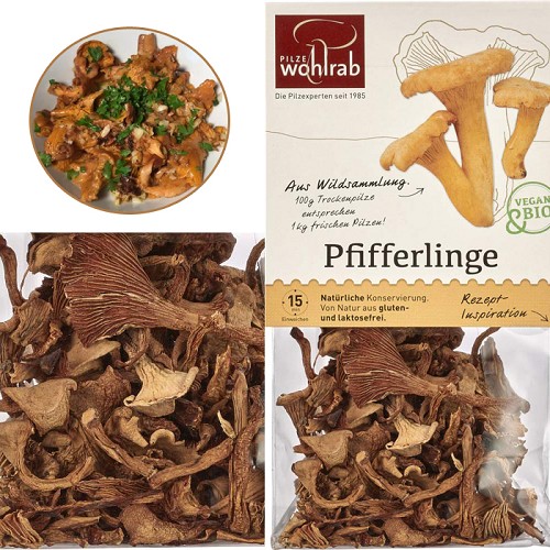  Feinkost produkte : Pfifferlinge getrocknet 20g