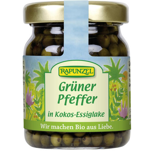  Feinkost produkte : Grüner Pfeffer in Kokos-Essiglake -35g