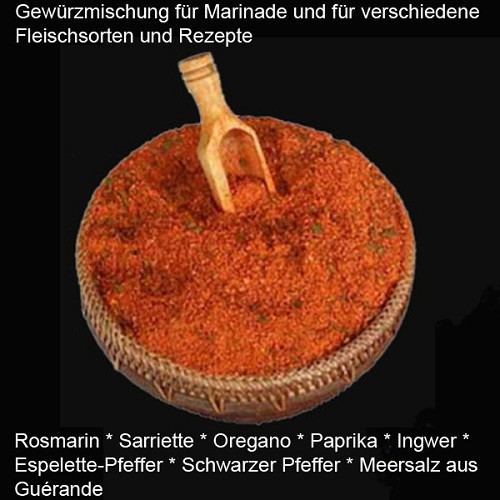 Gewürzmischung für Marinade, Fleischsorten, Rezepte, BBQ