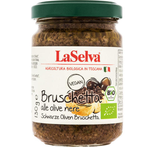  Feinkost produkte : Bruschetta schwarze Olive 130g