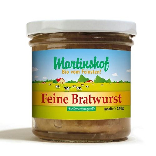 Bio Bratwurst fein, i.Glas