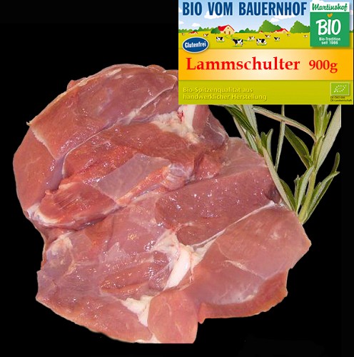 Bio Lammschulter ca. 900g- ohne Knochen - ohne Füllung  OSTER ANGEBOT